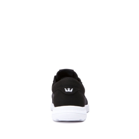 Supra Mens HAMMER RUN Low Top Shoes Black/White/white | US-80909